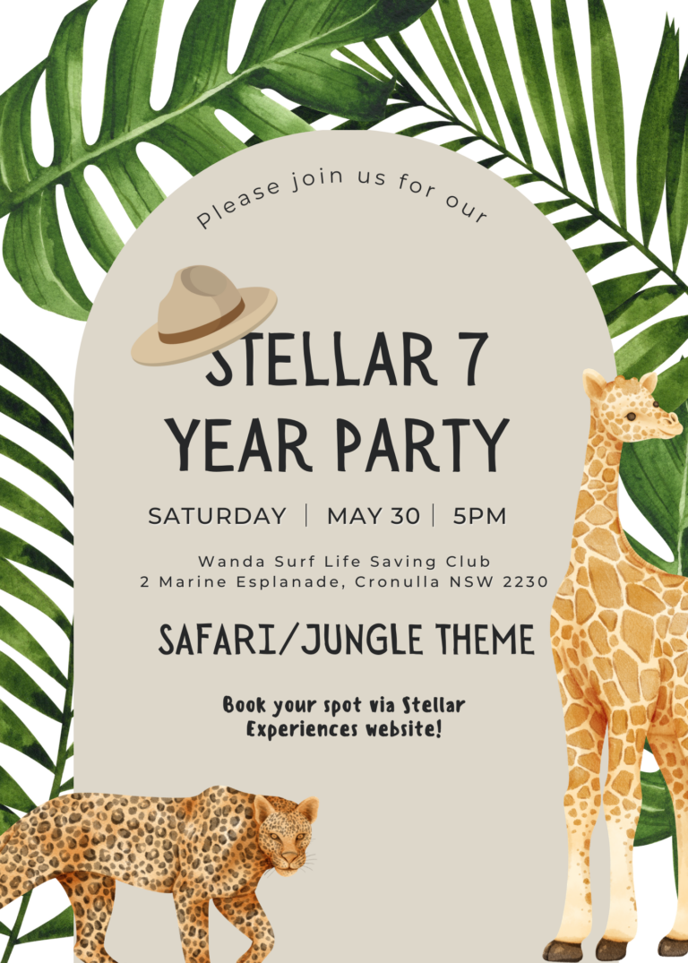 Stellar 7 Year Party – Safari Theme (Illawarra)